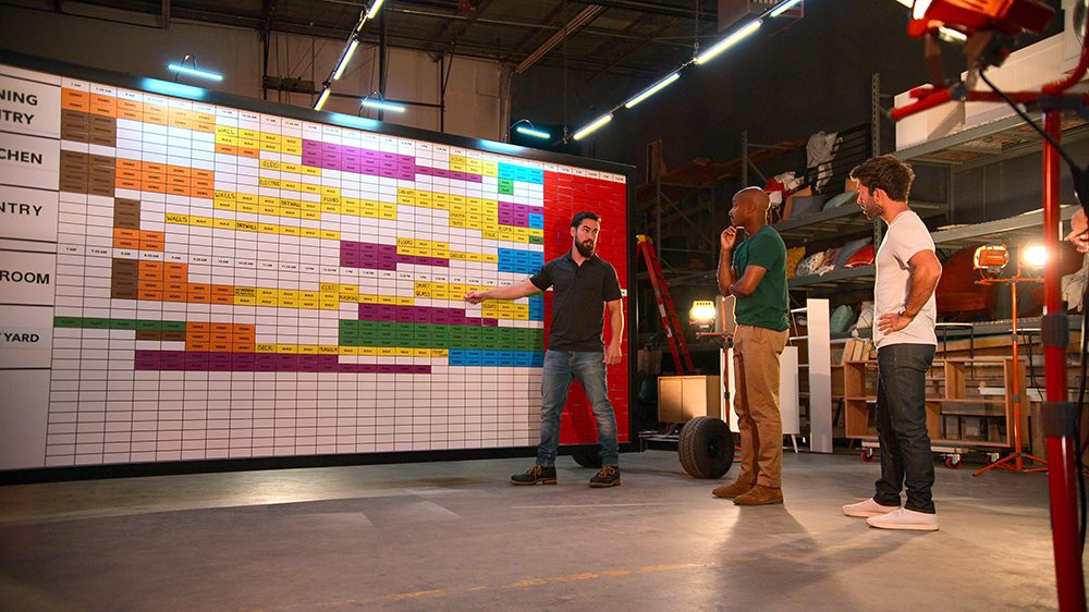 Planning board used on Instant Dream Home