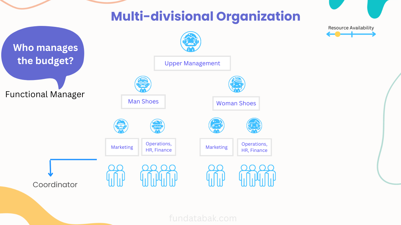 Multi-divisional organization chart